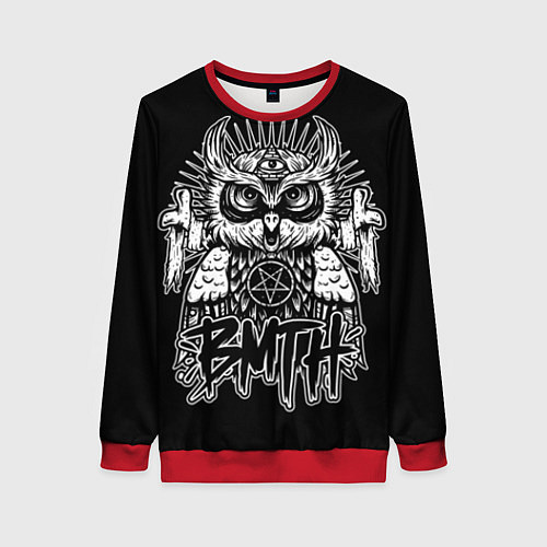 Женский свитшот BMTH Owl / 3D-Красный – фото 1