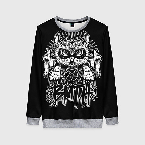 Женский свитшот BMTH Owl / 3D-Меланж – фото 1