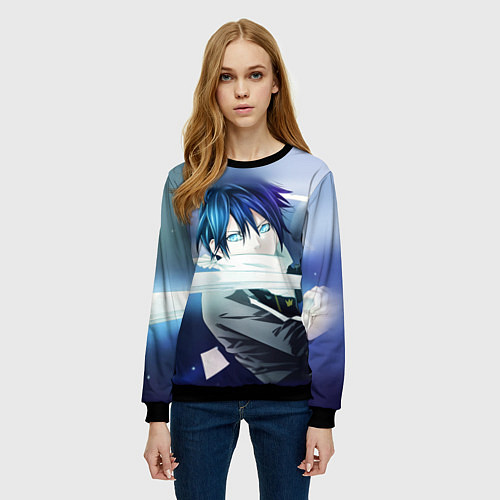 Женский свитшот Бездомный бог / 3D-Черный – фото 3