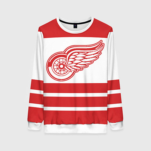 Женский свитшот Detroit Red Wings / 3D-Белый – фото 1