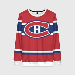 Свитшот женский Montreal Canadiens, цвет: 3D-белый