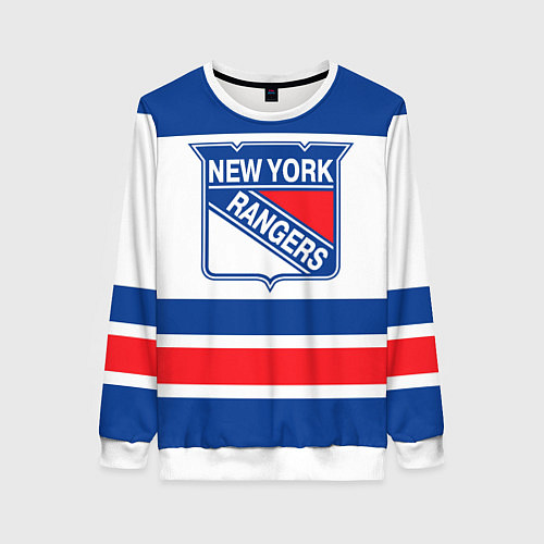 Женский свитшот New York Rangers / 3D-Белый – фото 1