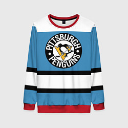 Свитшот женский Pittsburgh Penguins: White, цвет: 3D-красный