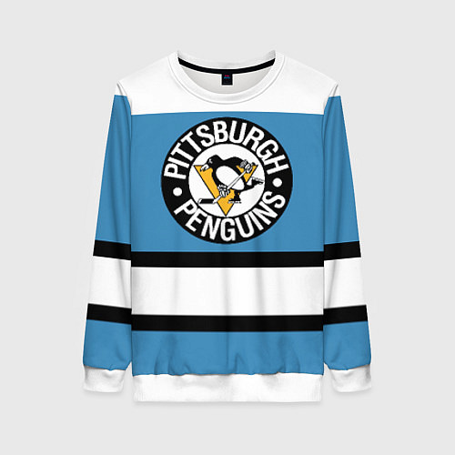 Женский свитшот Pittsburgh Penguins: White / 3D-Белый – фото 1