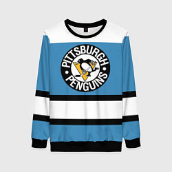 Свитшот женский Pittsburgh Penguins: White, цвет: 3D-черный