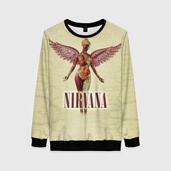Свитшот женский Nirvana Angel, цвет: 3D-черный