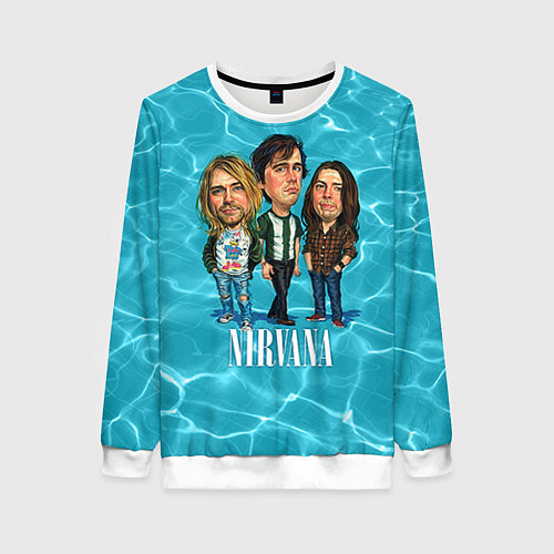 Женский свитшот Nirvana: Water / 3D-Белый – фото 1