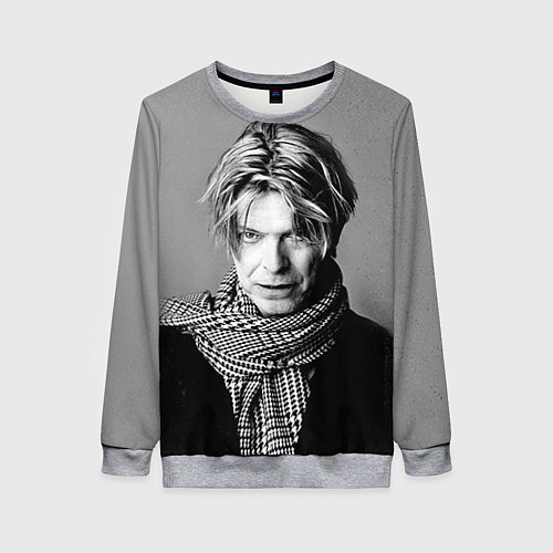 Женский свитшот Дэвид Боуи / 3D-Меланж – фото 1