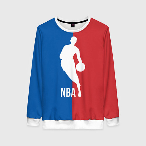 Женский свитшот Эмблема NBA / 3D-Белый – фото 1