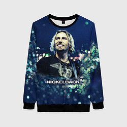 Свитшот женский Nickelback: Chad Kroeger, цвет: 3D-черный