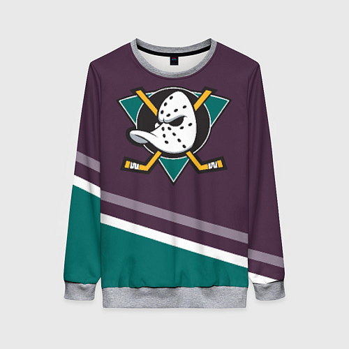 Женский свитшот Anaheim Ducks Selanne / 3D-Меланж – фото 1
