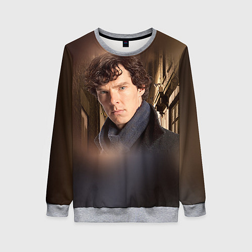 Женский свитшот Бенедикт Камбербэтч 1 / 3D-Меланж – фото 1
