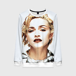 Свитшот женский Мадонна, цвет: 3D-белый