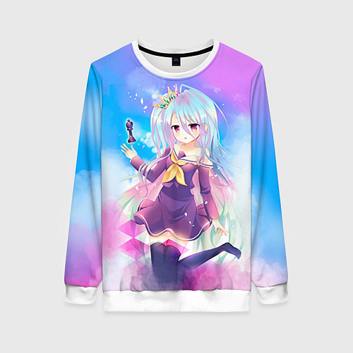 Женский свитшот No Game No Life / 3D-Белый – фото 1