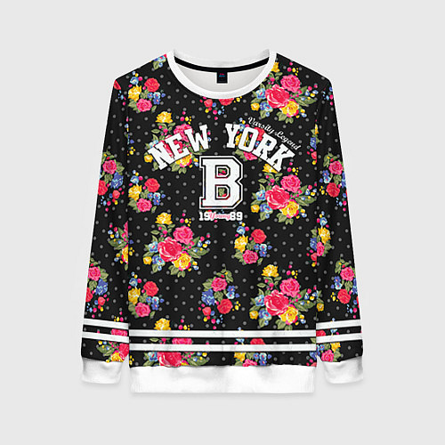 Женский свитшот New York 1989 / 3D-Белый – фото 1