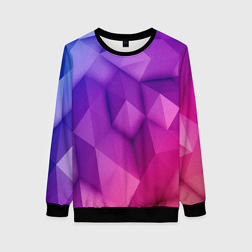 Женский свитшот Абстракция / 3D-Черный – фото 1