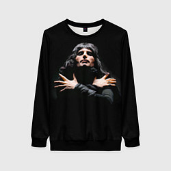 Свитшот женский Фредди Меркьюри, цвет: 3D-черный