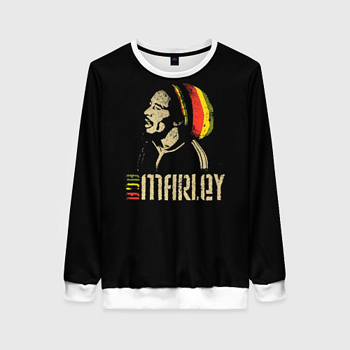 Женский свитшот Bob Marley / 3D-Белый – фото 1