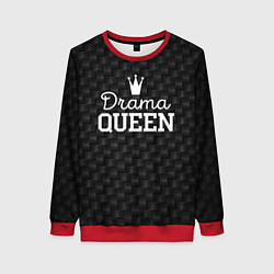 Свитшот женский Drama queen, цвет: 3D-красный
