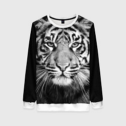 Свитшот женский Красавец тигр, цвет: 3D-белый