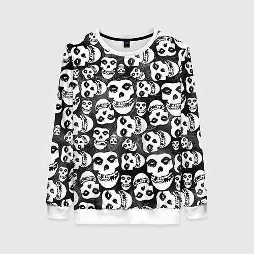 Женский свитшот Misfits Pattern / 3D-Белый – фото 1