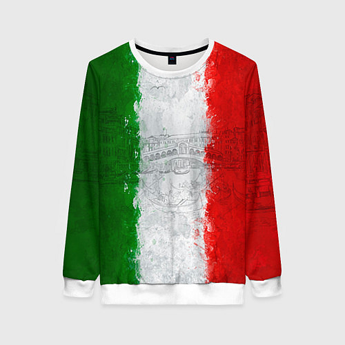 Женский свитшот Italian / 3D-Белый – фото 1