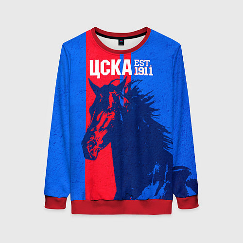 Женский свитшот ЦСКА ФК / 3D-Красный – фото 1