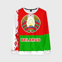 Свитшот женский Belarus Patriot, цвет: 3D-белый