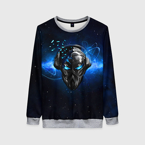 Женский свитшот Pirate Station: Blue Space / 3D-Меланж – фото 1