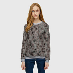 Свитшот женский Кольчуга, цвет: 3D-меланж — фото 2