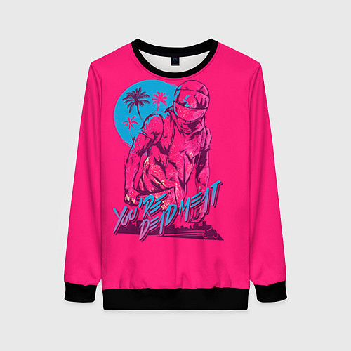 Женский свитшот You're dead meat / 3D-Черный – фото 1