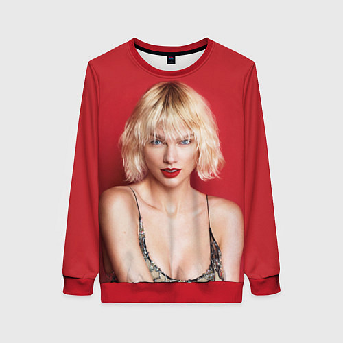 Женский свитшот Taylor Swift / 3D-Красный – фото 1
