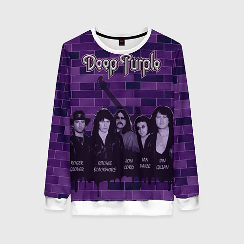 Женский свитшот Deep Purple / 3D-Белый – фото 1