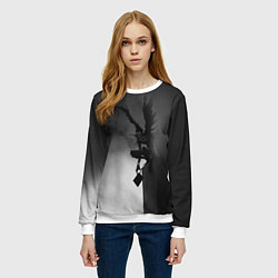 Свитшот женский Тетрадь смерти 6, цвет: 3D-белый — фото 2