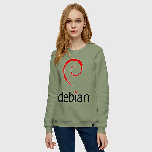 Женский свитшот Debian / Авокадо – фото 3