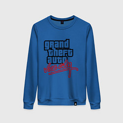 Свитшот хлопковый женский GTA Vice City, цвет: синий