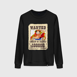 Женский свитшот Wanted Luffy