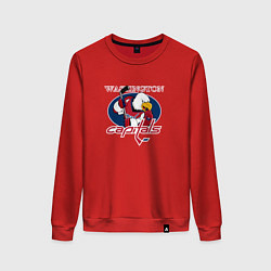 Свитшот хлопковый женский Washington Capitals Hockey, цвет: красный