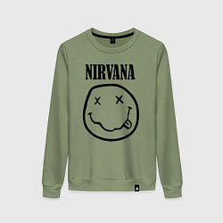 Свитшот хлопковый женский Nirvana, цвет: авокадо