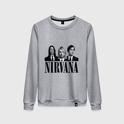 Свитшот хлопковый женский Nirvana Group, цвет: меланж