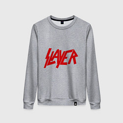 Свитшот хлопковый женский Slayer, цвет: меланж