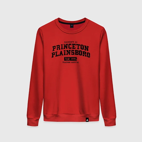 Женский свитшот Princeton Plainsboro / Красный – фото 1
