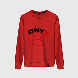 Свитшот хлопковый женский Onyx, цвет: красный