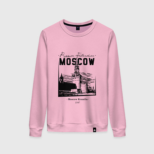 Женский свитшот Moscow Kremlin 1147 / Светло-розовый – фото 1