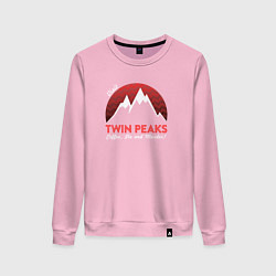 Свитшот хлопковый женский Twin Peaks: Pie & Murder, цвет: светло-розовый