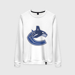 Свитшот хлопковый женский Vancouver Canucks, цвет: белый
