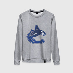 Свитшот хлопковый женский Vancouver Canucks, цвет: меланж