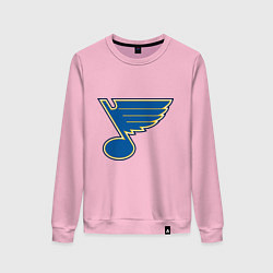 Свитшот хлопковый женский St Louis Blues, цвет: светло-розовый