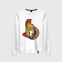 Свитшот хлопковый женский Ottawa Senators, цвет: белый
