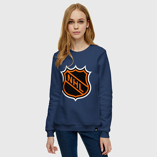 Женский свитшот NHL / Тёмно-синий – фото 3